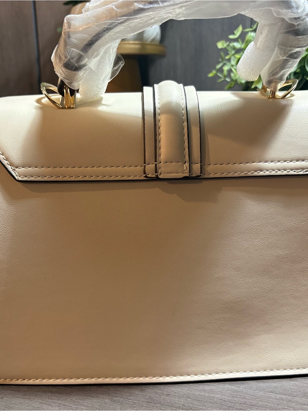 Scarleton Cream Structured Top-Handle Satchel - Picture 3 of 6